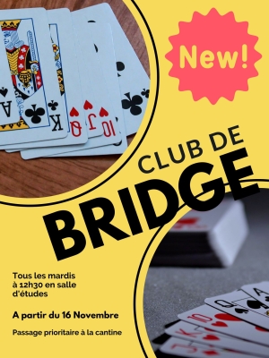 Club de Bridge au Coll&egrave;ge