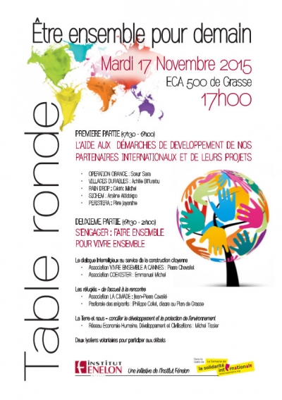 TABLE RONDE SEMAINE de SOLIDARITÉ INTERNATIONALE