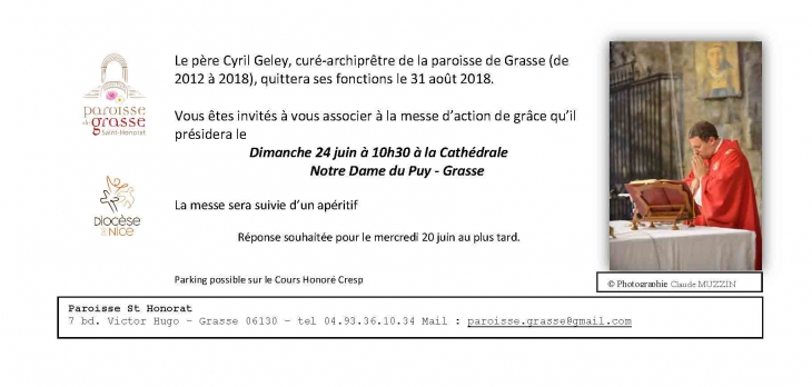 Messe d&#039;Action de Grâce