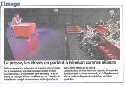 SEMAINE de la PRESSE au COLLEGE