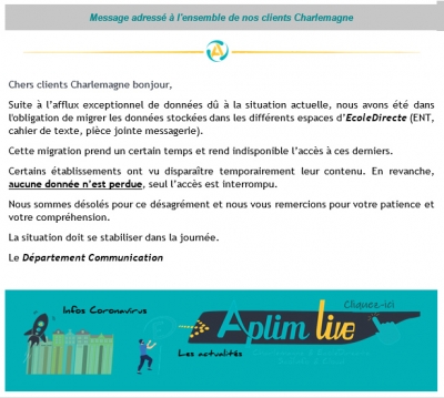 INFORMATION CHARLEMAGNE