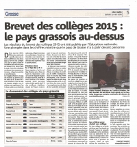 RESULTATS au DNB 2015