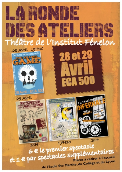 LA RONDE DES ATELIERS de THEATRE
