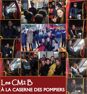 Les CM2B à la caserne de pompiers de Grasse